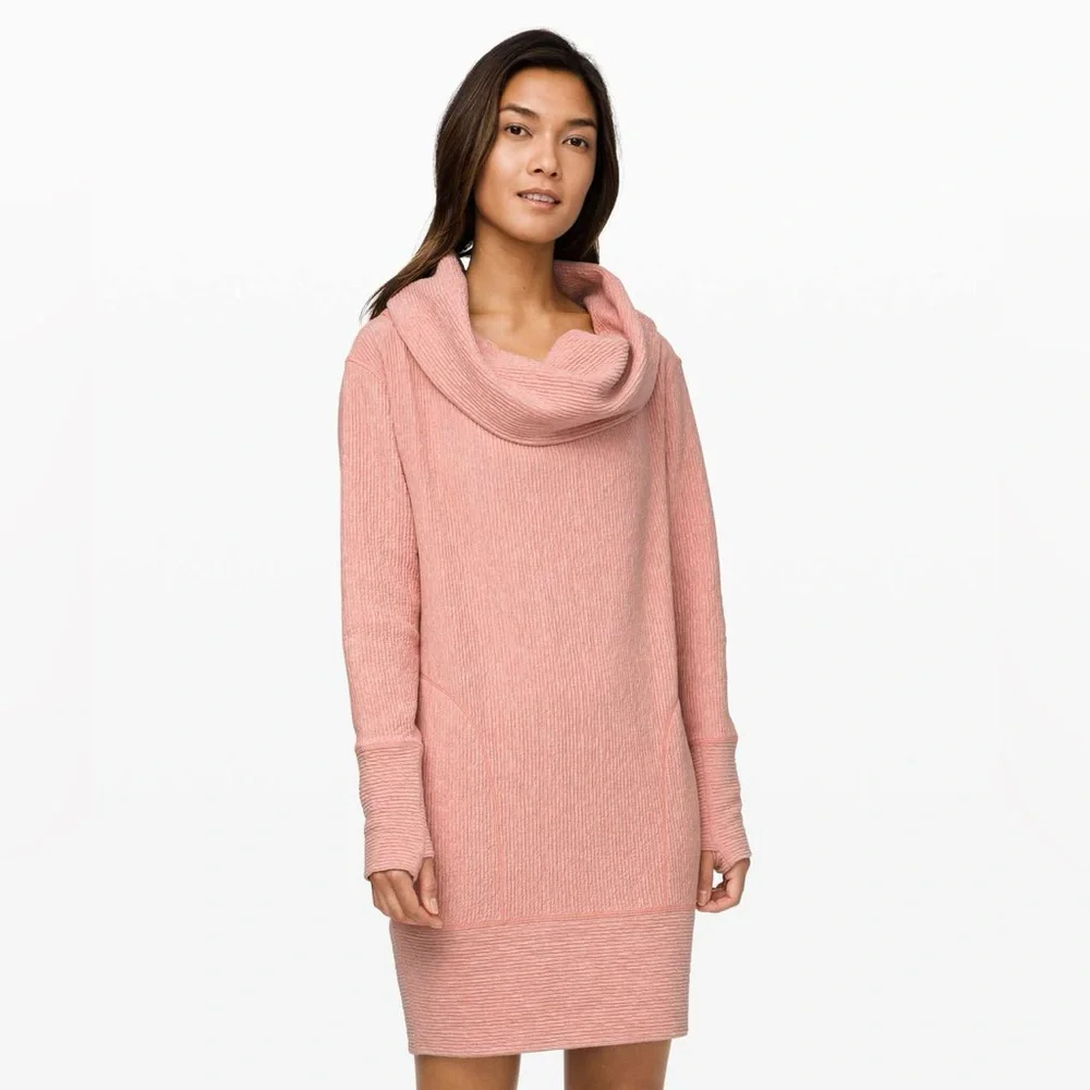 Lululemon Along the Way Dress Heathered Copper Clay  Sz XS‎